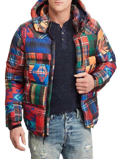 ralph lauren plaid puffer jacket.